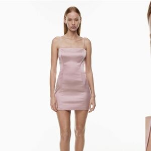 Aritzia Shimmer Satin Dress NWOT